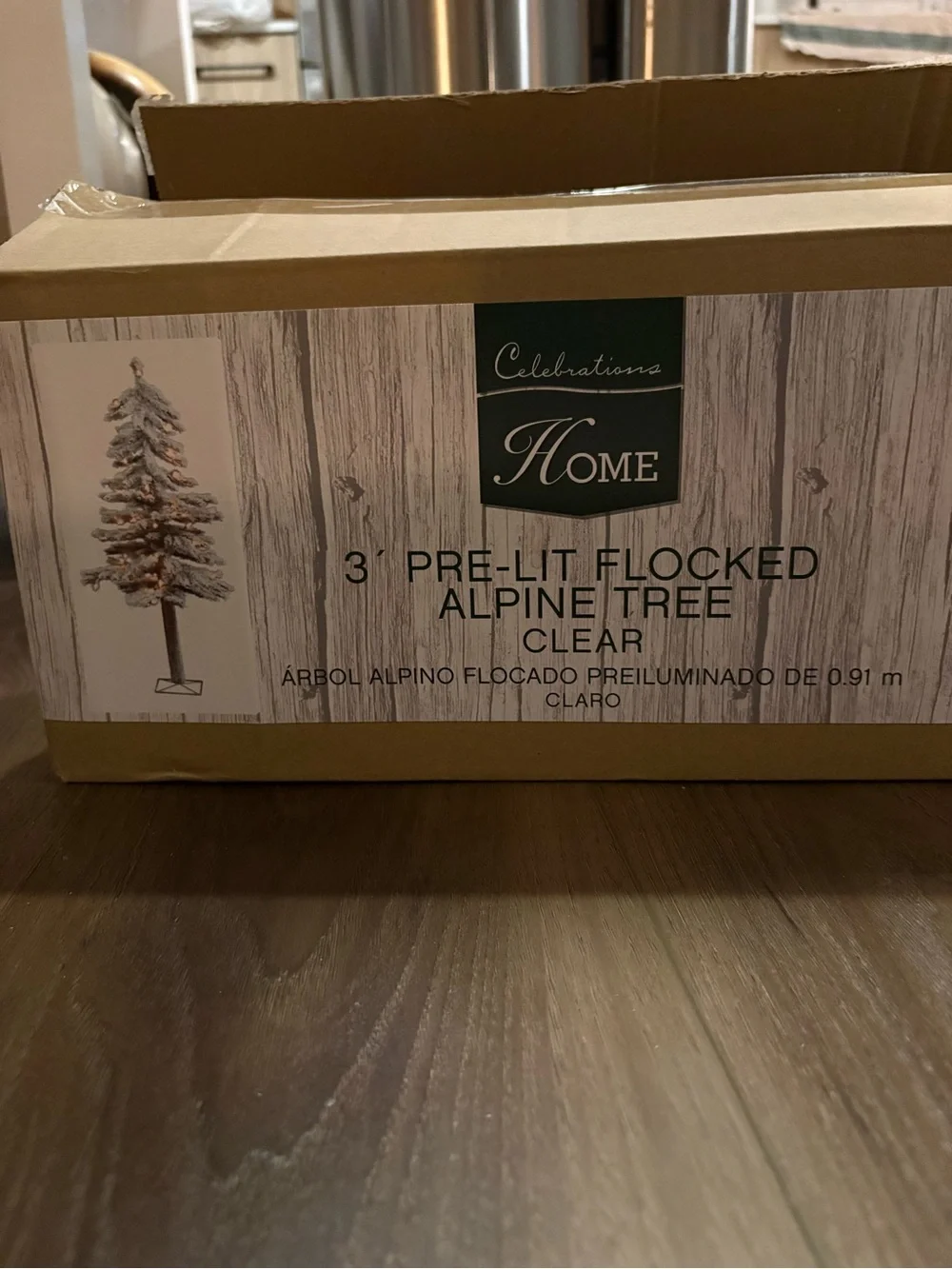 Flocked Slim Artificial Pine Tree for Holiday Décor - White